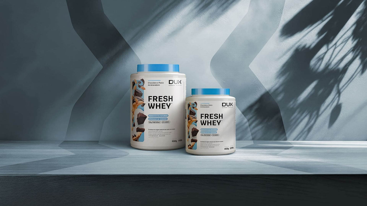 FRESHWHEY™ CHOCOLATE E PASTA DE AMENDOIM - POTE 900 G